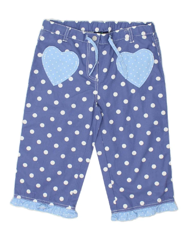 BODEN Girls Bermuda Shorts 11-12 Years W24 Blue Polka Dot Cotton