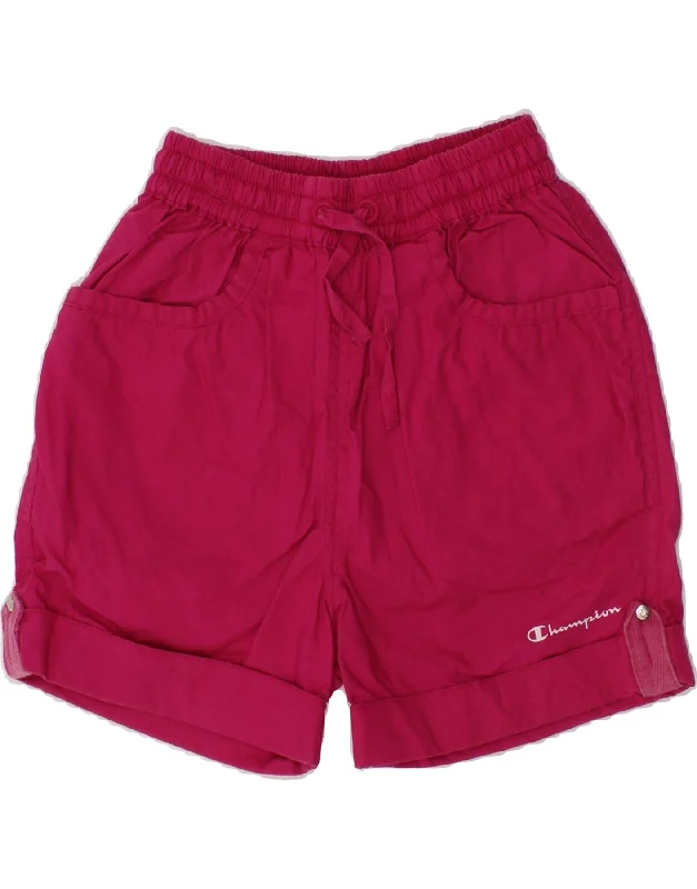 CHAMPION Baby Girls Shorts 18-24 Months  Large W18 Pink Cotton