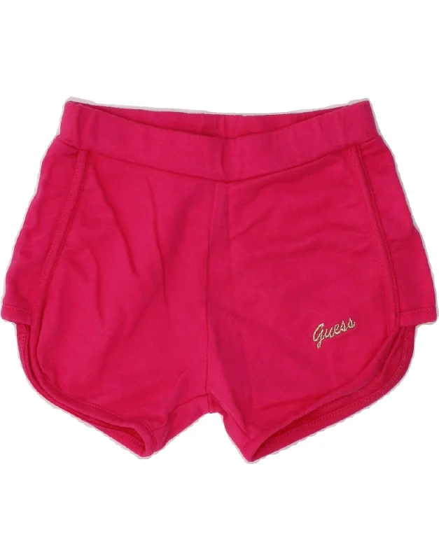 GUESS Baby Girls Shorts 6-9 Months W16 Pink