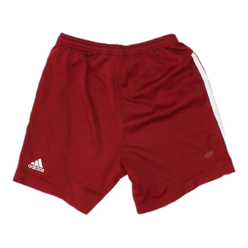 Hamburger SV 2009-10 Adidas Kids Red Home Shorts | Boys Football Sportswear VTG